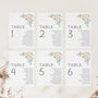 Wedding Seating Plan Cards White Floral, thumbnail 2 of 7