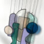 The Unknown, Art Deco Inspired Stained Glass Suncatcher, thumbnail 3 of 3