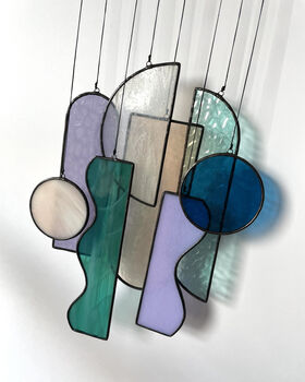 The Unknown, Art Deco Inspired Stained Glass Suncatcher, 3 of 3
