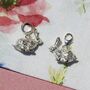 Rabbit Charm Sterling Silver, thumbnail 2 of 10