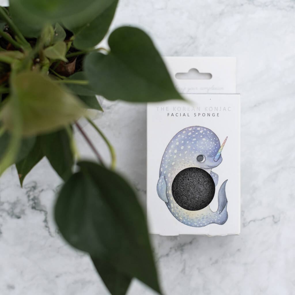 Mythical Duo Unicorn And Narwhal Konjac Sponges, 1 of 9
