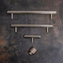 Solid Brass Straight Knurled Pull Handles, thumbnail 4 of 12