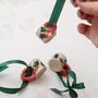 Hand Painted Mini Ceramic Mug Christmas Ornament With Christmas Berries, thumbnail 4 of 6