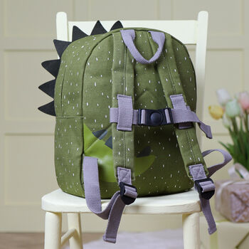 Personalised Trixie Dino Backpack For Nursery, School, Holiday, 7 of 9
