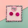 Circle Glitter Stud Earrings *More Colours Available*, thumbnail 4 of 9