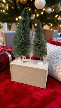 Personalised Wooden Advent Calendar Reindeer Countdown, 2 of 5