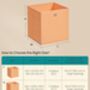 Six Piece Storage Cubes Collapsible Bins Set, thumbnail 2 of 8