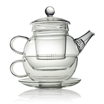 Teapot For One Flowering Tea Gift Set, 5 of 9