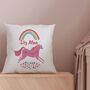 Personalised Rainbow Unicorn Cushion, thumbnail 1 of 2