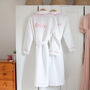 Personalised Bridal Waffle Dressing Gown, thumbnail 3 of 12