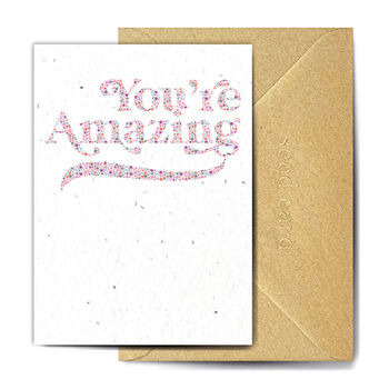 You're Dotty Amazing Plantable Greetings Card, 2 of 3