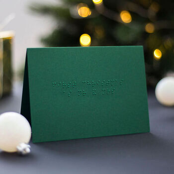 First Christmas As Mr And Mrs Braille Card, 3 of 3