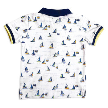 Sail Printed Baby Boy T Shirt, 4 of 6