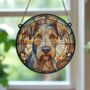 Airedale Terrier Stained Glass Effect Suncatcher, thumbnail 5 of 6