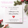 Personalised Christmas Card For Wife, Fiancée Or Partner, thumbnail 2 of 6