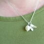 Snowberry Freshwater Pearl Necklace, thumbnail 3 of 5