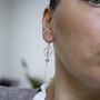 Sterling Silver Ring And Twin Ball Threader Earrings, thumbnail 7 of 8