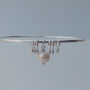 Silver Bangle With Droplets And Pearl, thumbnail 2 of 4