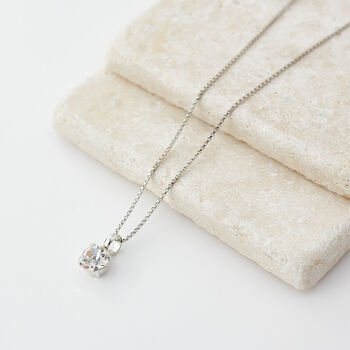 Swarovski Crystal Single Stone Pendant Necklace, 3 of 5