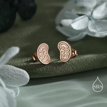 Sterling Silver Mitochondria Stud Earrings, 6 of 12