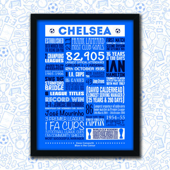Chelsea Football Club Personalised Print, 4 of 5
