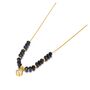 Black Crystal Round Zircon Mangalsutra Necklace, thumbnail 5 of 8