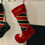 His And Hers Personalised Velvet Christmas Stockings, thumbnail 6 of 7