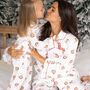Personalised Matching Family Christmas Santa Print Pyjamas, thumbnail 7 of 12