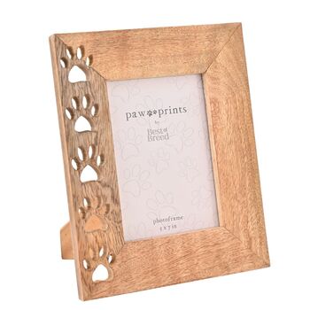 Paw Prints Wooden Pet Photo Memory Frame 5x7', 2 of 3