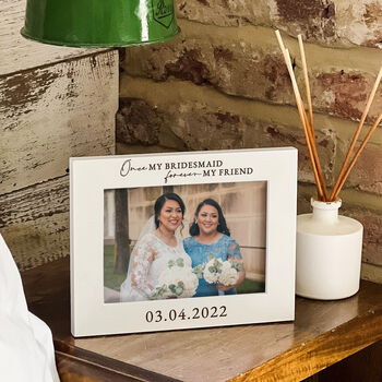 Personalised Bridesmaid Thank You Gift Photo Frame, 8 of 10