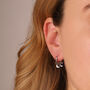 Moons And Stars Huggie Hoops, thumbnail 3 of 4