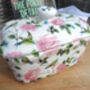 Lidded Butterdish In Exotic Bird Of Paradise Design, thumbnail 6 of 12