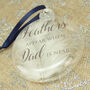 Personalised Glass Feathers Appear Christmas Bauble, thumbnail 4 of 5