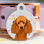 Premium Terrazzo Patterned Cute Dog Name Tag, thumbnail 3 of 12