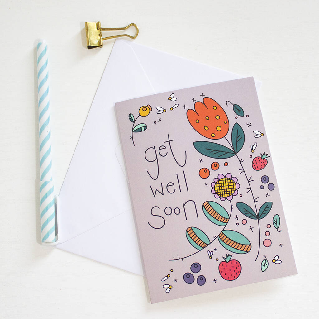 Get Well Soon Card By Nelly's Treasures | notonthehighstreet.com