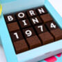 A Personalised Year Of Birth Birthday Chocolate Box, thumbnail 2 of 7