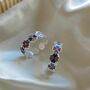 Silver Colourful Floral Clover Adjustable Toe Ring, thumbnail 8 of 8