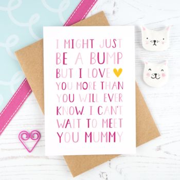 'From The Bump' Mummy To Be Card, 4 of 11
