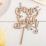 Personalised Names Wooden Cake Topper, thumbnail 1 of 1