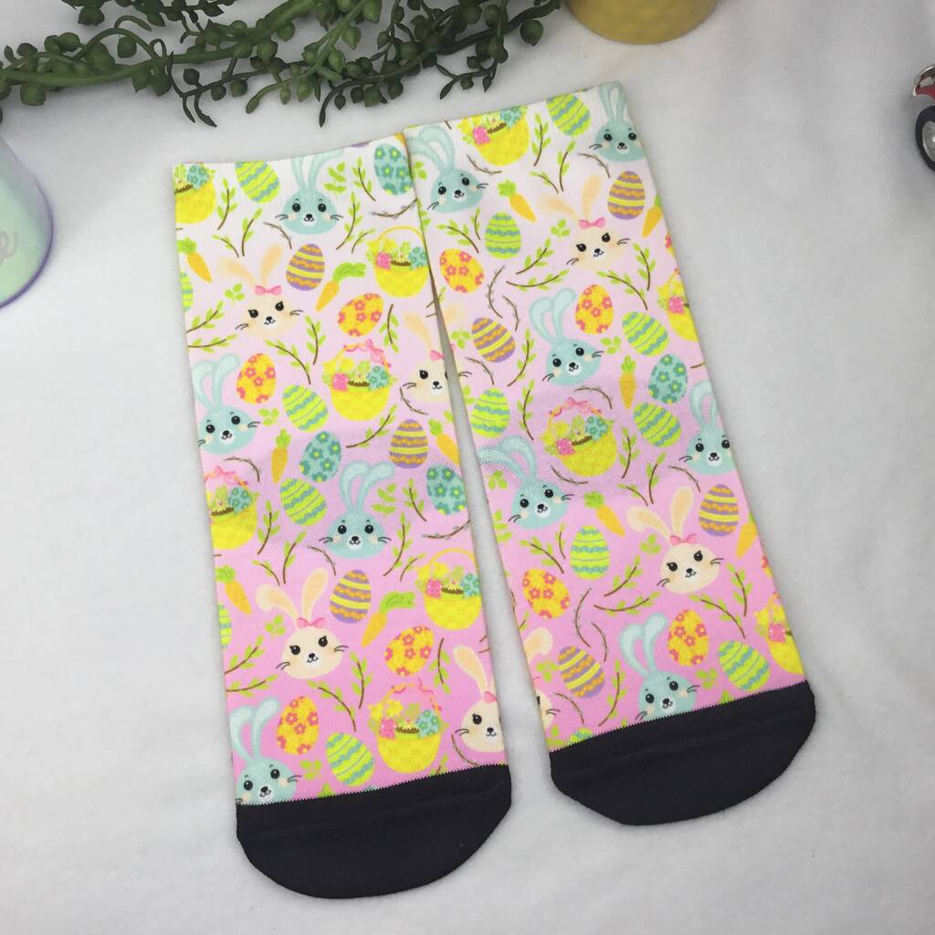 Personalised Socks For Kids Easter Gift Basket, 1 of 8