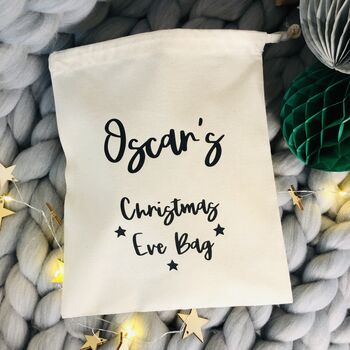 Personalised Luxury Child's Filled Christmas Eve Bag, 8 of 8