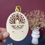 Personalised Wooden Diya Diwali Card, thumbnail 4 of 8