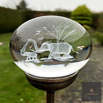 Stylish 3D Crystal Ball Orb Garden Stake, Multiple Designs To Choose From, 11 of 12