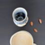 Handmade Porcelain Espresso Cup And Saucer Creamy Beige Glaze, thumbnail 3 of 6