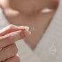 Minimalist Pearl And Ball Open Ring, thumbnail 4 of 10