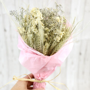 White Dried Flower Mini Bouquet, 7 of 10