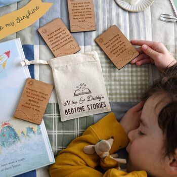 Personalised Bedtime Story Idea Cards For Daddy And Me, 3 of 12