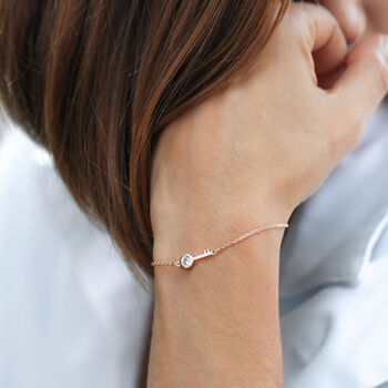Give Confidence 'Confidence Is Key' Rose Gold Bracelet, 2 of 8
