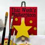 This Week's Masterpiece Star Wooden Peg, thumbnail 1 of 3