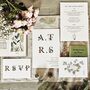 Vintage Wildflower Botanical Wedding Invitation Stationery, thumbnail 1 of 12